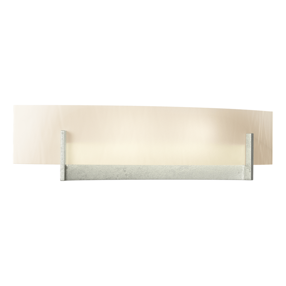 Axis Sconce 206401 by Hubbardton Forge - Handcrafted Steel Arms & Curved Glass Shade, Dimmable