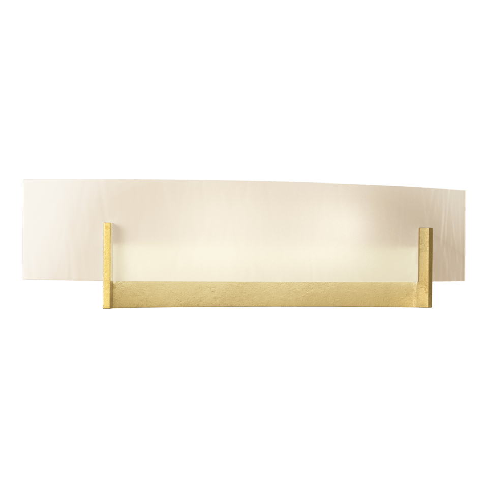 Axis Sconce 206401 by Hubbardton Forge - Handcrafted Steel Arms & Curved Glass Shade, Dimmable