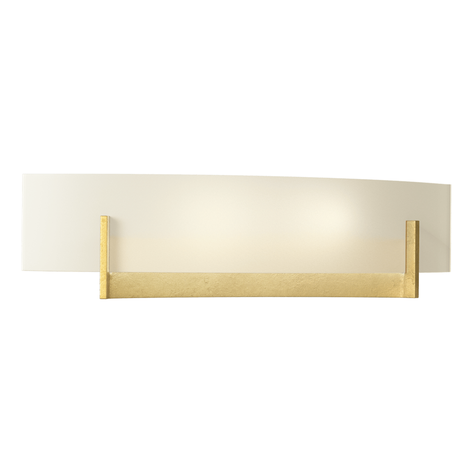 Axis Sconce 206401 by Hubbardton Forge - Handcrafted Steel Arms & Curved Glass Shade, Dimmable