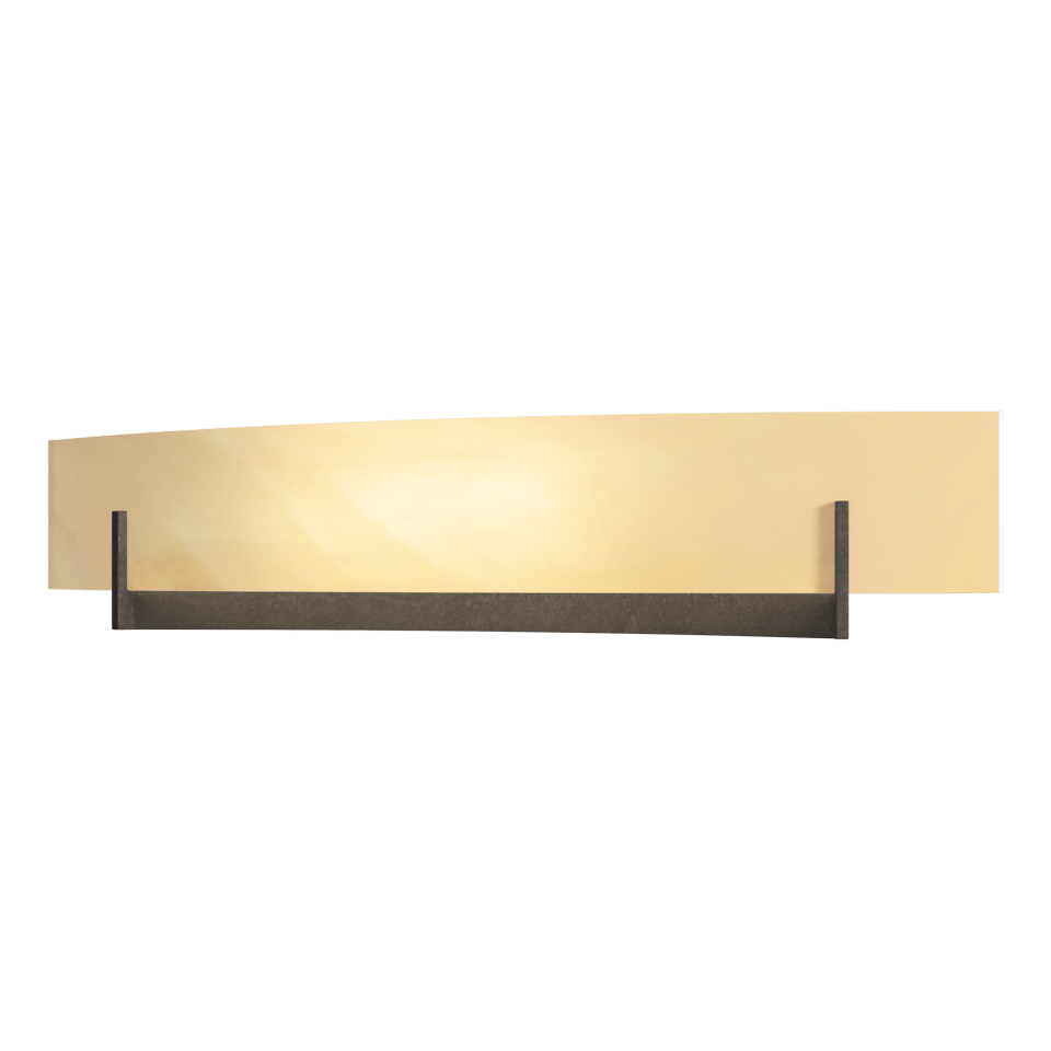 Axis Large Wall Sconce by Hubbardton Forge, 2 Elegant Arms, Dimmable, 100W, UL Damp Rated