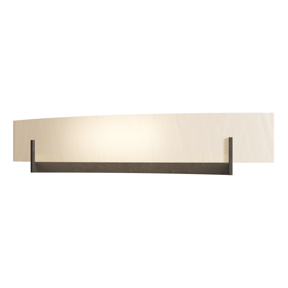 Axis Large Wall Sconce by Hubbardton Forge, 2 Elegant Arms, Dimmable, 100W, UL Damp Rated