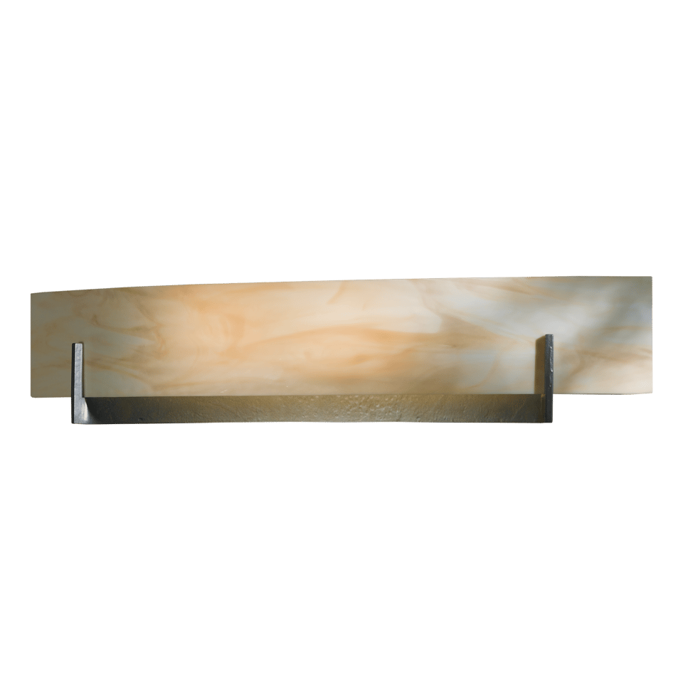 Axis Large Wall Sconce by Hubbardton Forge, 2 Elegant Arms, Dimmable, 100W, UL Damp Rated