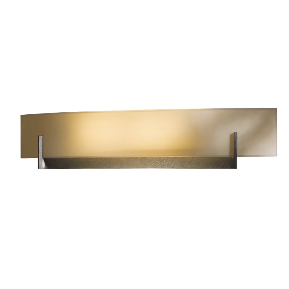 Axis Large Wall Sconce by Hubbardton Forge, 2 Elegant Arms, Dimmable, 100W, UL Damp Rated