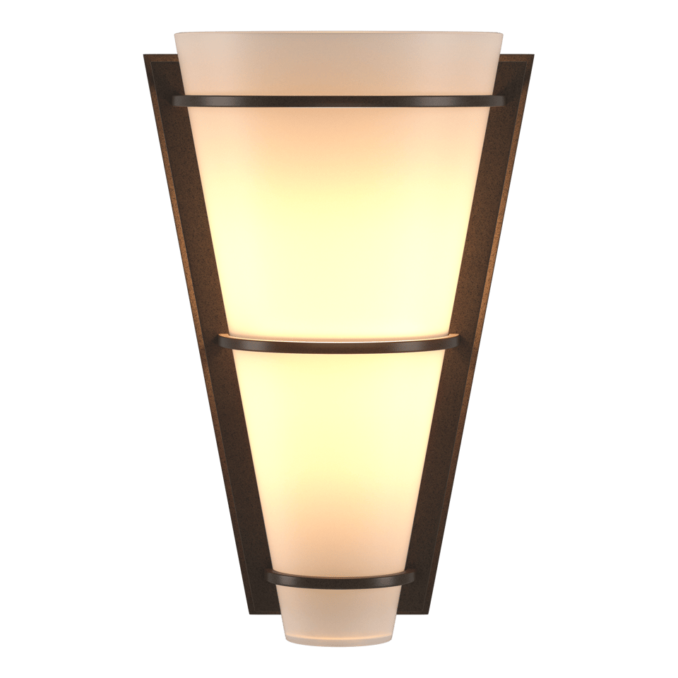 Suspended Half Cone Sconce by Hubbardton Forge 206551 - Dimmable, Customizable Finish, UL Damp Rated