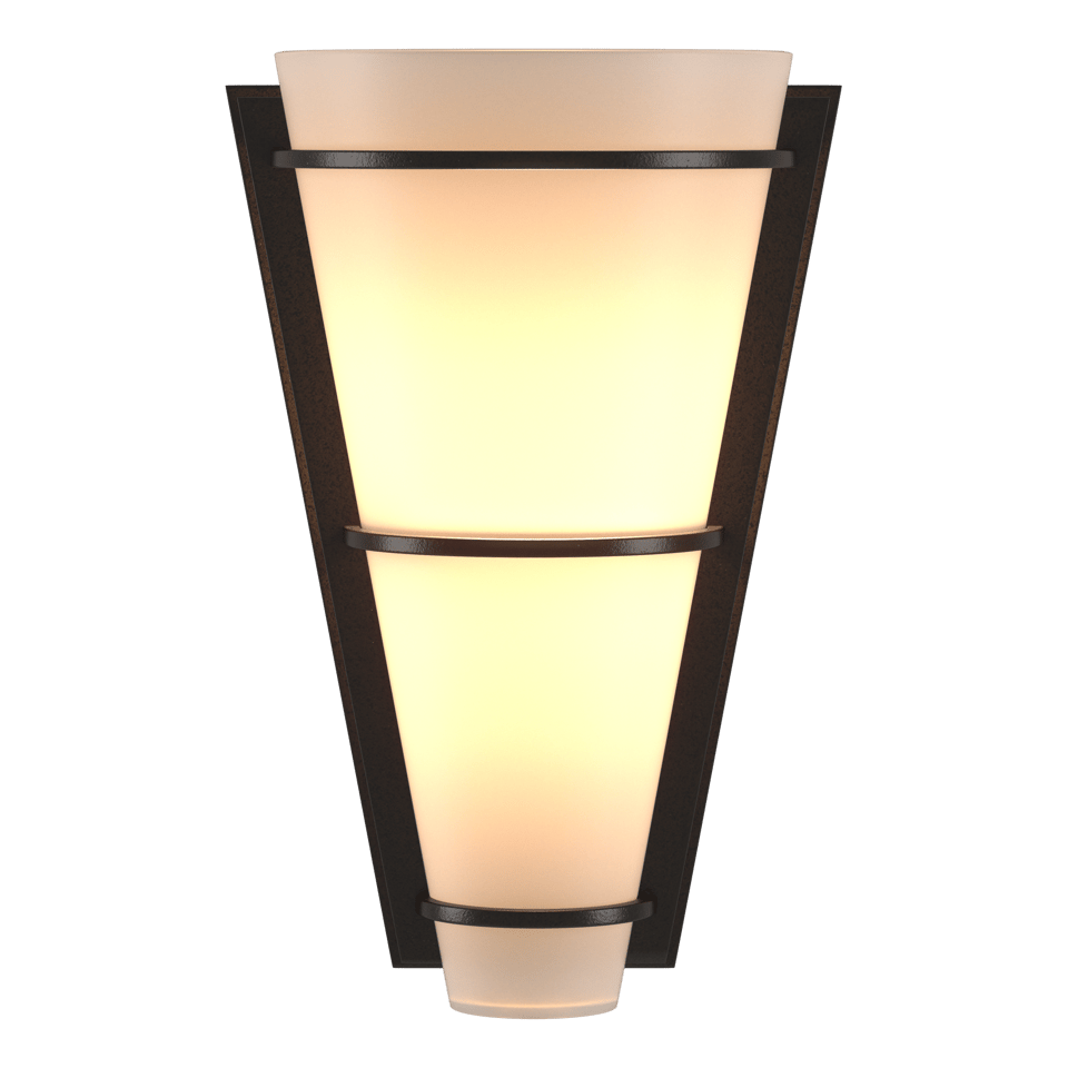 Suspended Half Cone Sconce by Hubbardton Forge 206551 - Dimmable, Customizable Finish, UL Damp Rated