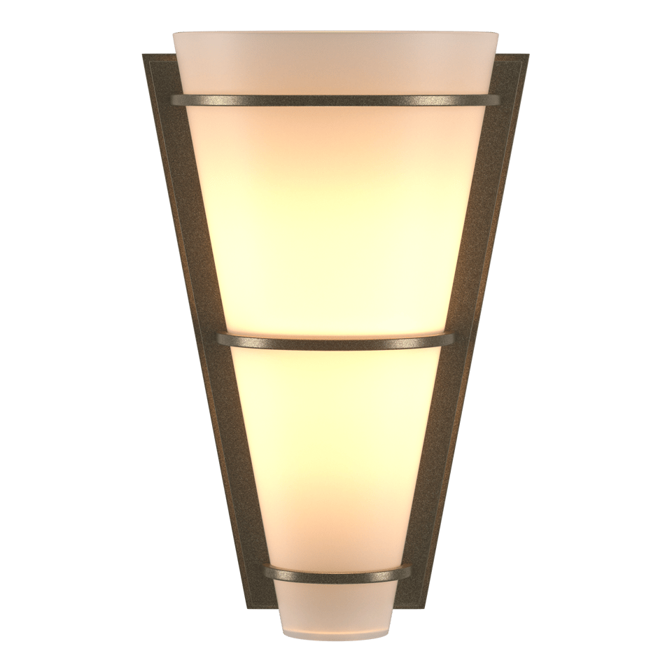 Suspended Half Cone Sconce by Hubbardton Forge 206551 - Dimmable, Customizable Finish, UL Damp Rated