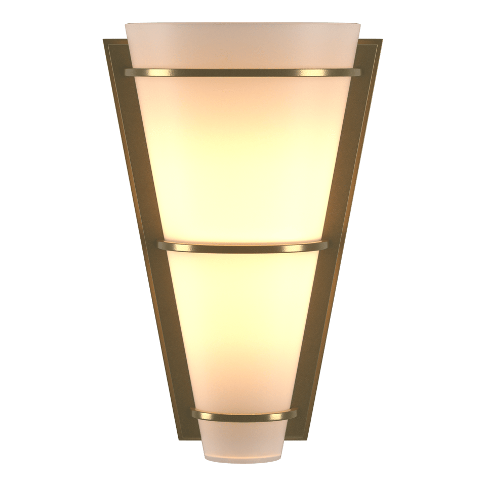 Suspended Half Cone Sconce by Hubbardton Forge 206551 - Dimmable, Customizable Finish, UL Damp Rated