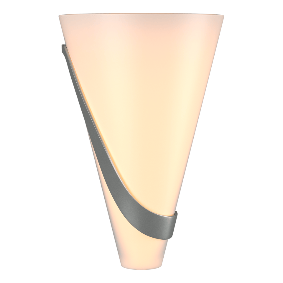 Hubbardton Forge Half Cone Sconce 206563 - Handcrafted Modern Design with Opal Glass Shade and Custom Finishes