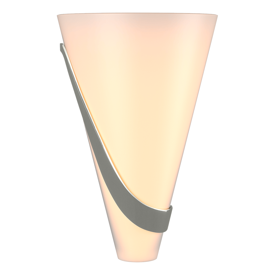 Hubbardton Forge Half Cone Sconce 206563 - Handcrafted Modern Design with Opal Glass Shade and Custom Finishes