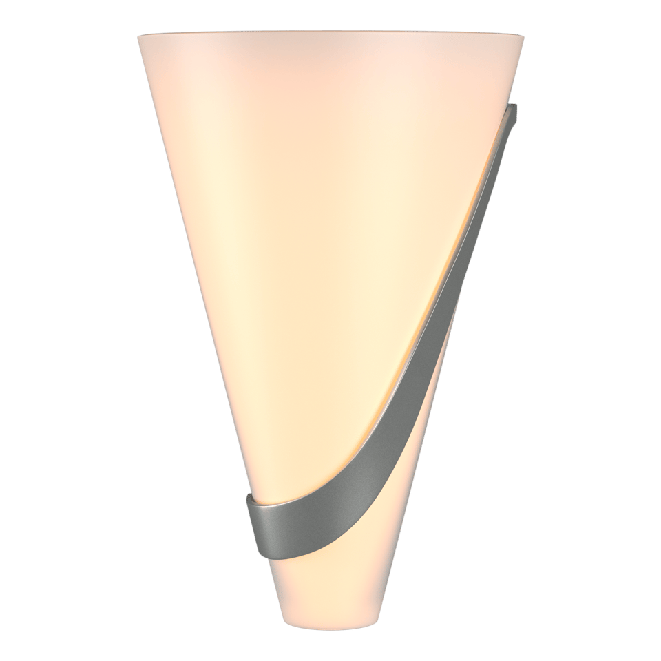 Hubbardton Forge Half Cone Sconce 206563 - Handcrafted Modern Design with Opal Glass Shade and Custom Finishes