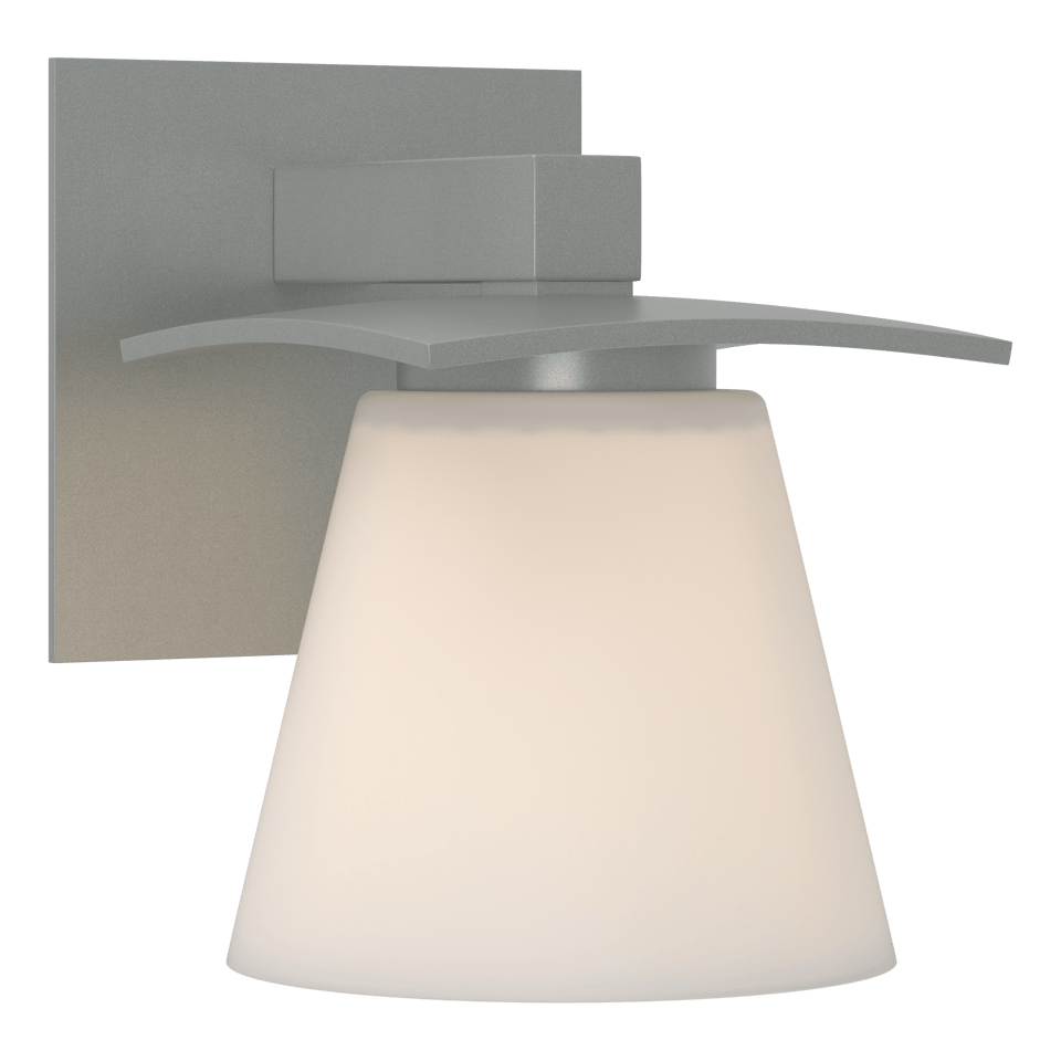 Hubbardton Forge Wren 1 Light Sconce - Dimmable Steel Wall Light with UL Damp Rating and Glass Direction