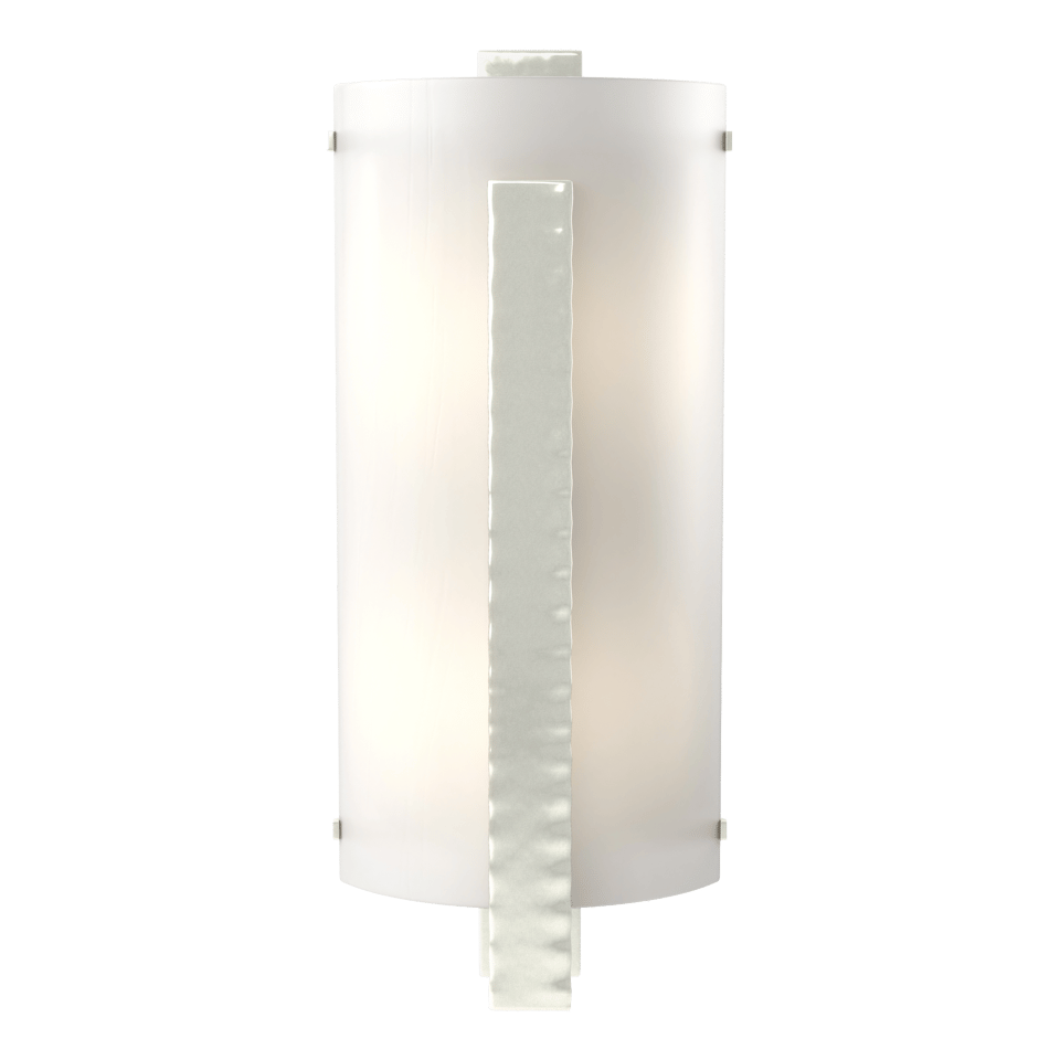 Handcrafted Forged Vertical Bar Sconce by Hubbardton Forge, 18" Height, Dimmable, UL Damp Rated