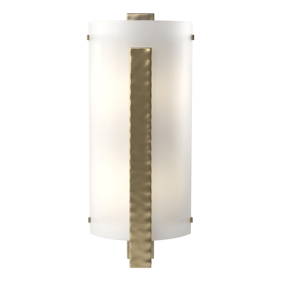 Handcrafted Forged Vertical Bar Sconce by Hubbardton Forge, 18" Height, Dimmable, UL Damp Rated