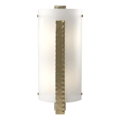 Handcrafted Forged Vertical Bar Sconce by Hubbardton Forge, 18" Height, Dimmable, UL Damp Rated