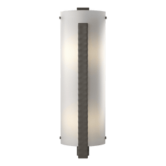 Forged Vertical Bar Large Sconce by Hubbardton Forge - Handcrafted, Dimmable, 75W, Multiple Finishes