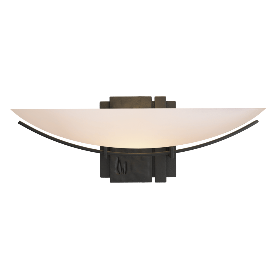 Hubbardton Forge 207370 Oval Impressions Sconce, Dimmable Wall Light with Customizable Finishes