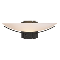 Hubbardton Forge 207370 Oval Impressions Sconce, Dimmable Wall Light with Customizable Finishes