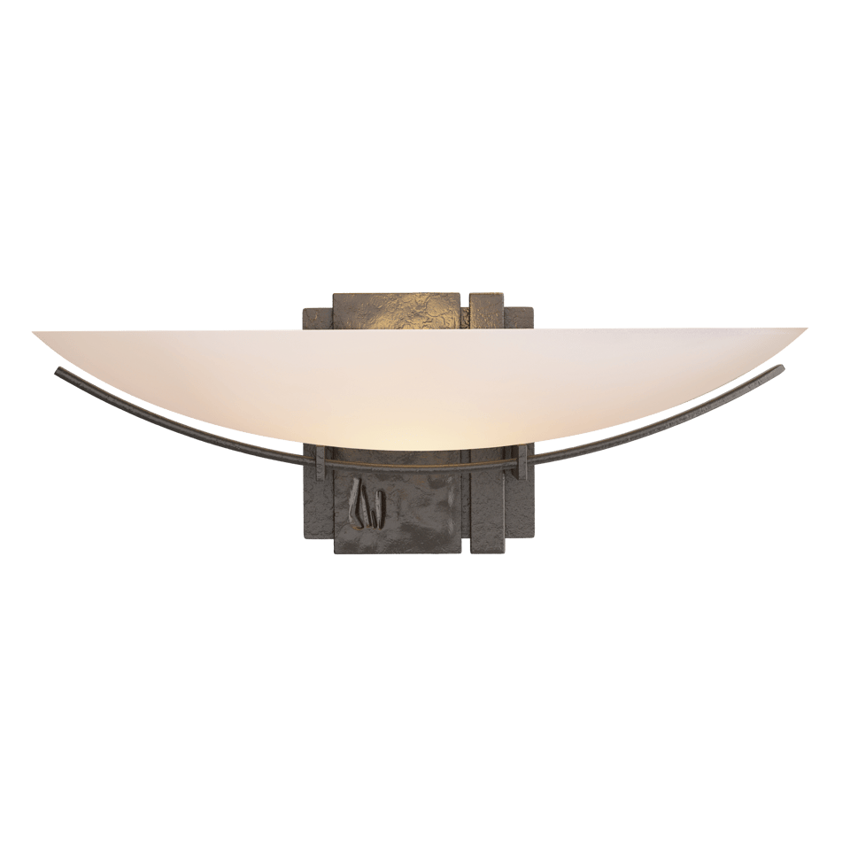 Hubbardton Forge 207370 Oval Impressions Sconce, Dimmable Wall Light with Customizable Finishes