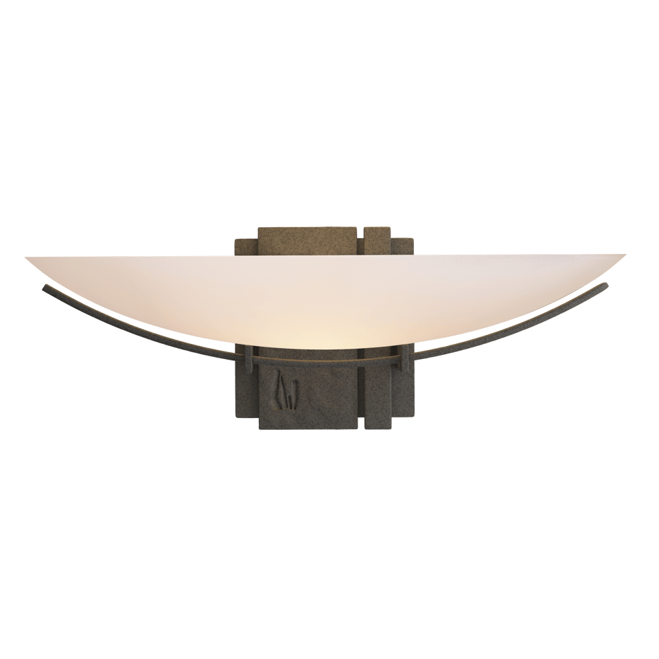 Hubbardton Forge 207370 Oval Impressions Sconce, Dimmable Wall Light with Customizable Finishes