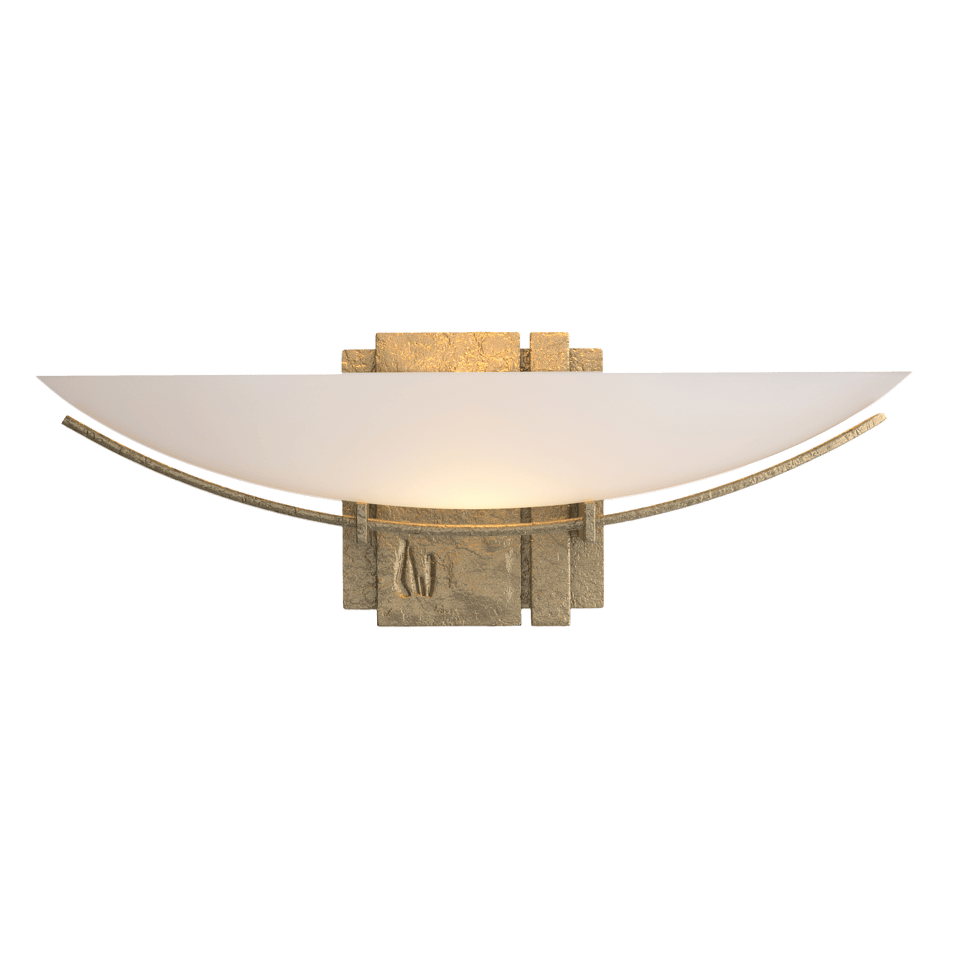 Hubbardton Forge 207370 Oval Impressions Sconce, Dimmable Wall Light with Customizable Finishes