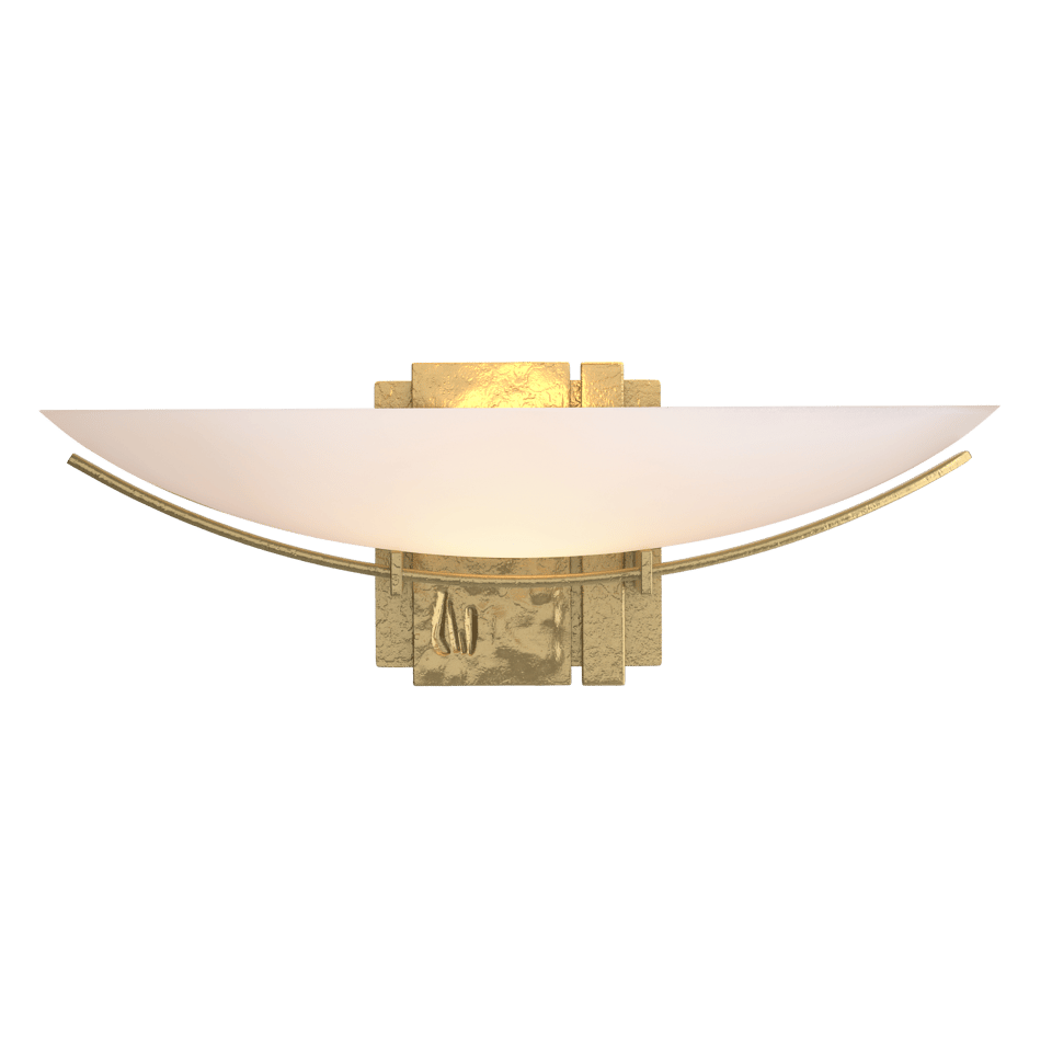 Hubbardton Forge 207370 Oval Impressions Sconce, Dimmable Wall Light with Customizable Finishes