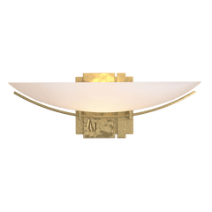 Hubbardton Forge 207370 Oval Impressions Sconce, Dimmable Wall Light with Customizable Finishes