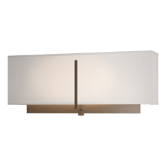 Hubbardton Forge Exos Rectangular Sconce, Dimmable Steel Wall Light, 15W, Available in 3 Finishes