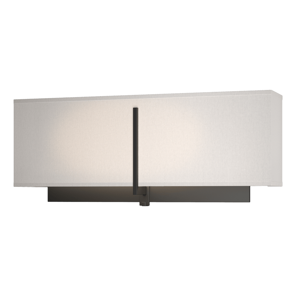 Hubbardton Forge Exos Rectangular Sconce, Dimmable Steel Wall Light, 15W, Available in 3 Finishes