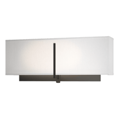 Hubbardton Forge Exos Rectangular Sconce, Dimmable Steel Wall Light, 15W, Available in 3 Finishes