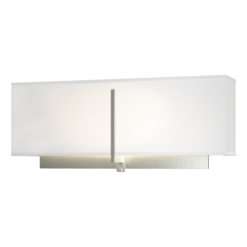 Hubbardton Forge Exos Rectangular Sconce, Dimmable Steel Wall Light, 15W, Available in 3 Finishes