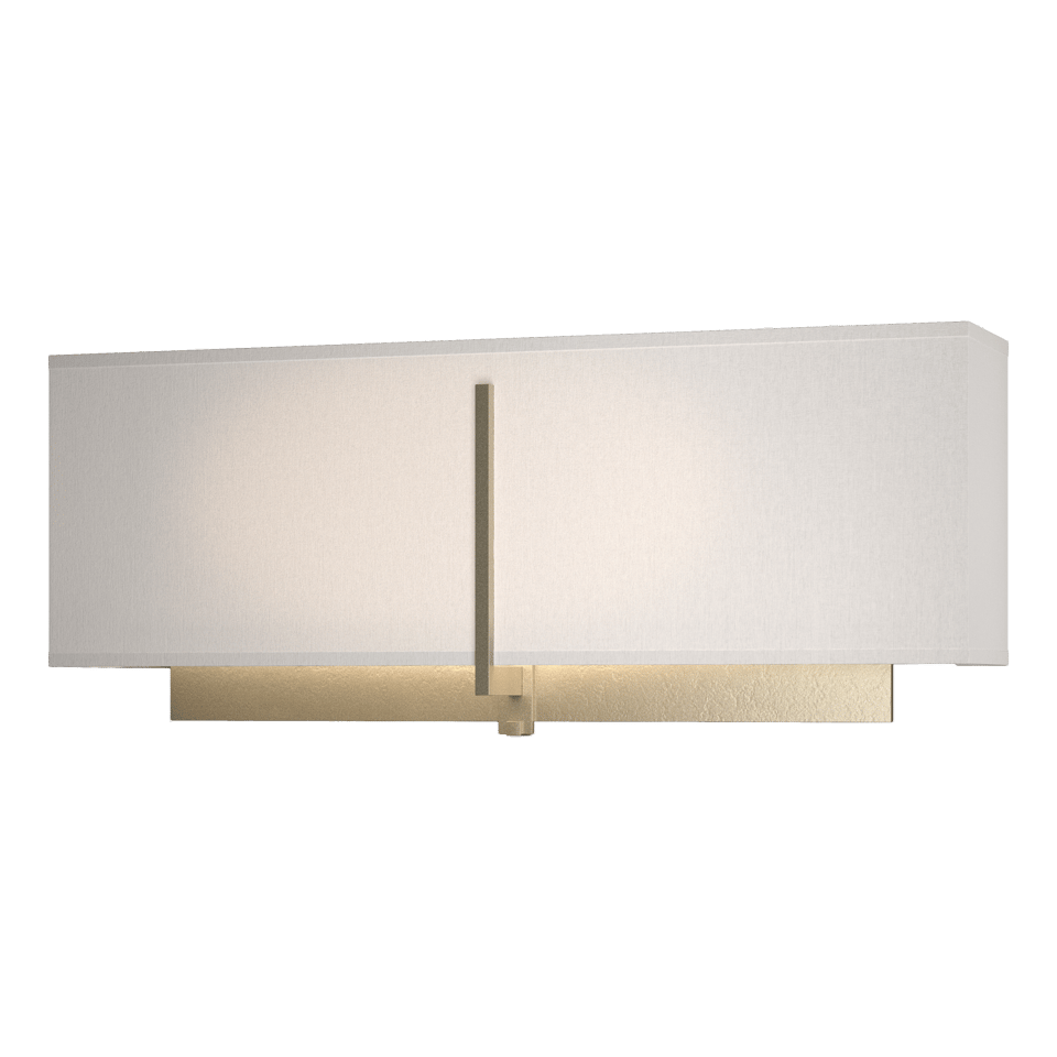 Hubbardton Forge Exos Rectangular Sconce, Dimmable Steel Wall Light, 15W, Available in 3 Finishes