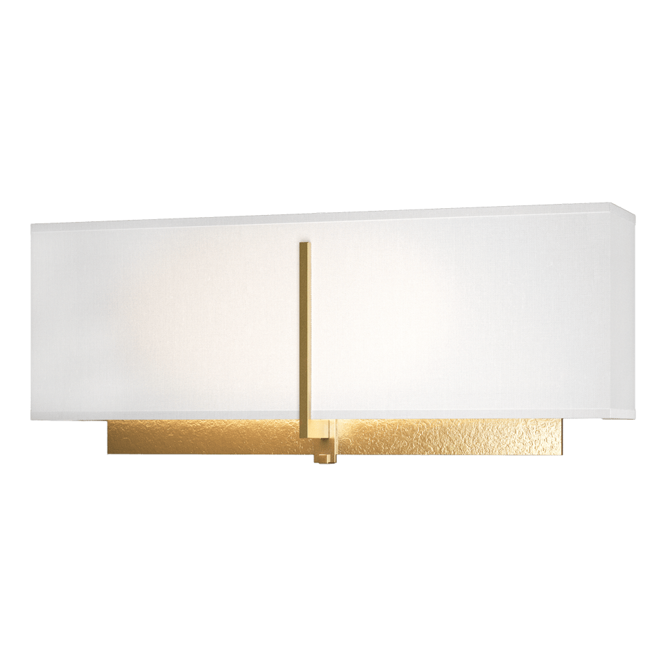 Hubbardton Forge Exos Rectangular Sconce, Dimmable Steel Wall Light, 15W, Available in 3 Finishes