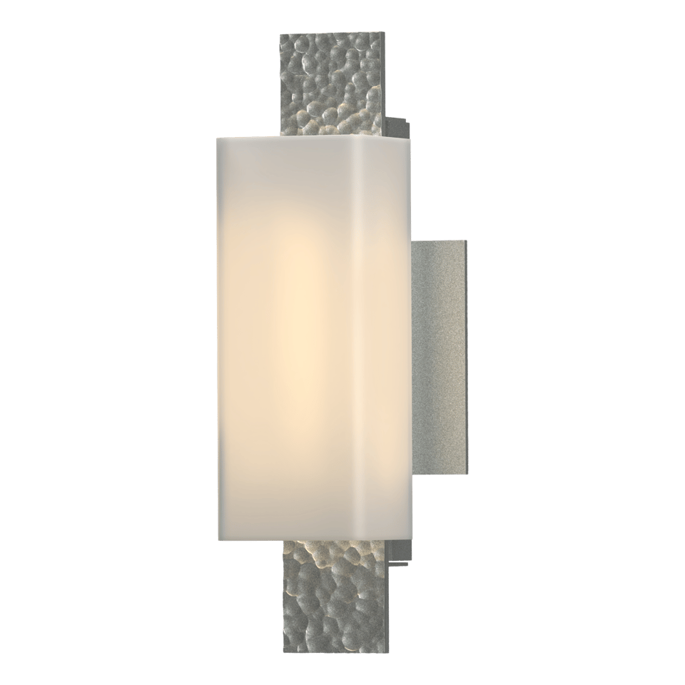 Oceanus 1 Light Sconce by Hubbardton Forge, Opal Glass Shade, Customizable Finishes, Dimmable