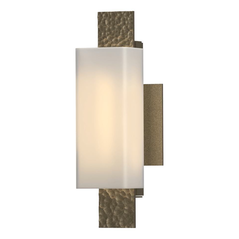 Oceanus 1 Light Sconce by Hubbardton Forge, Opal Glass Shade, Customizable Finishes, Dimmable