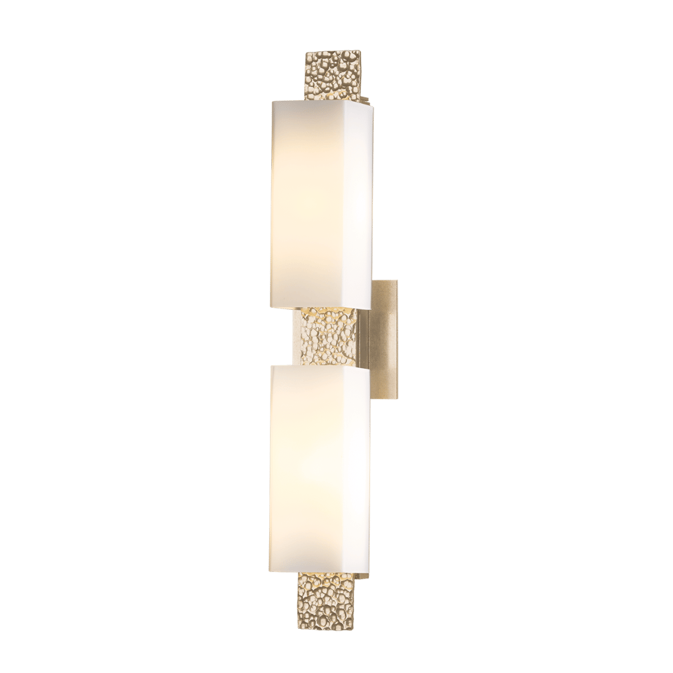 Oceanus 2 Light Sconce by Hubbardton Forge - Organic Flowing Water Design, Dimmable, UL Damp Rated