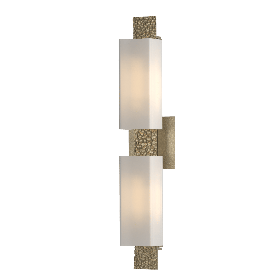 Oceanus 2 Light Sconce by Hubbardton Forge - Organic Flowing Water Design, Dimmable, UL Damp Rated