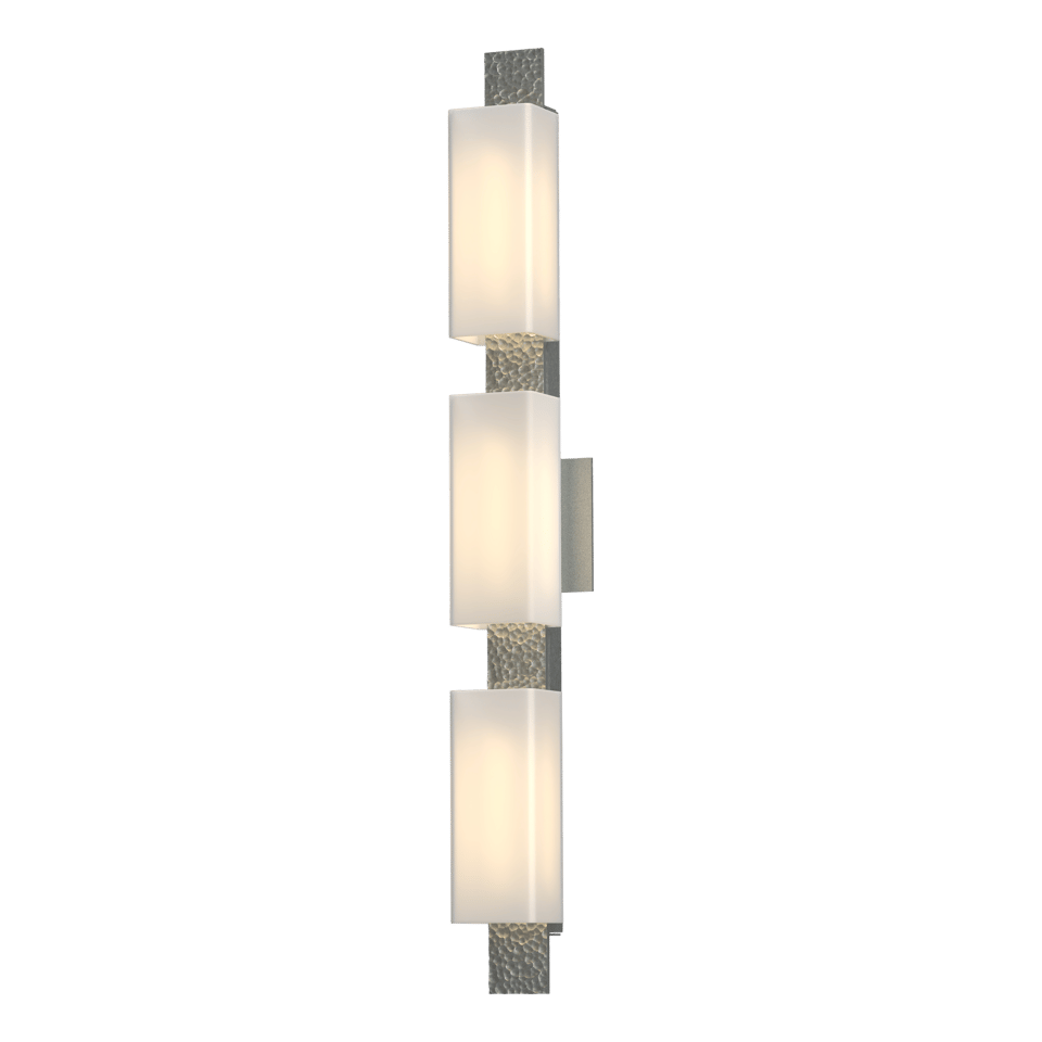 Hubbardton Forge Oceanus 3 Light Sconce, Dimmable Wall Light, Fluid Design, UL Damp Rated