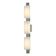 Hubbardton Forge Oceanus 3 Light Sconce, Dimmable Wall Light, Fluid Design, UL Damp Rated