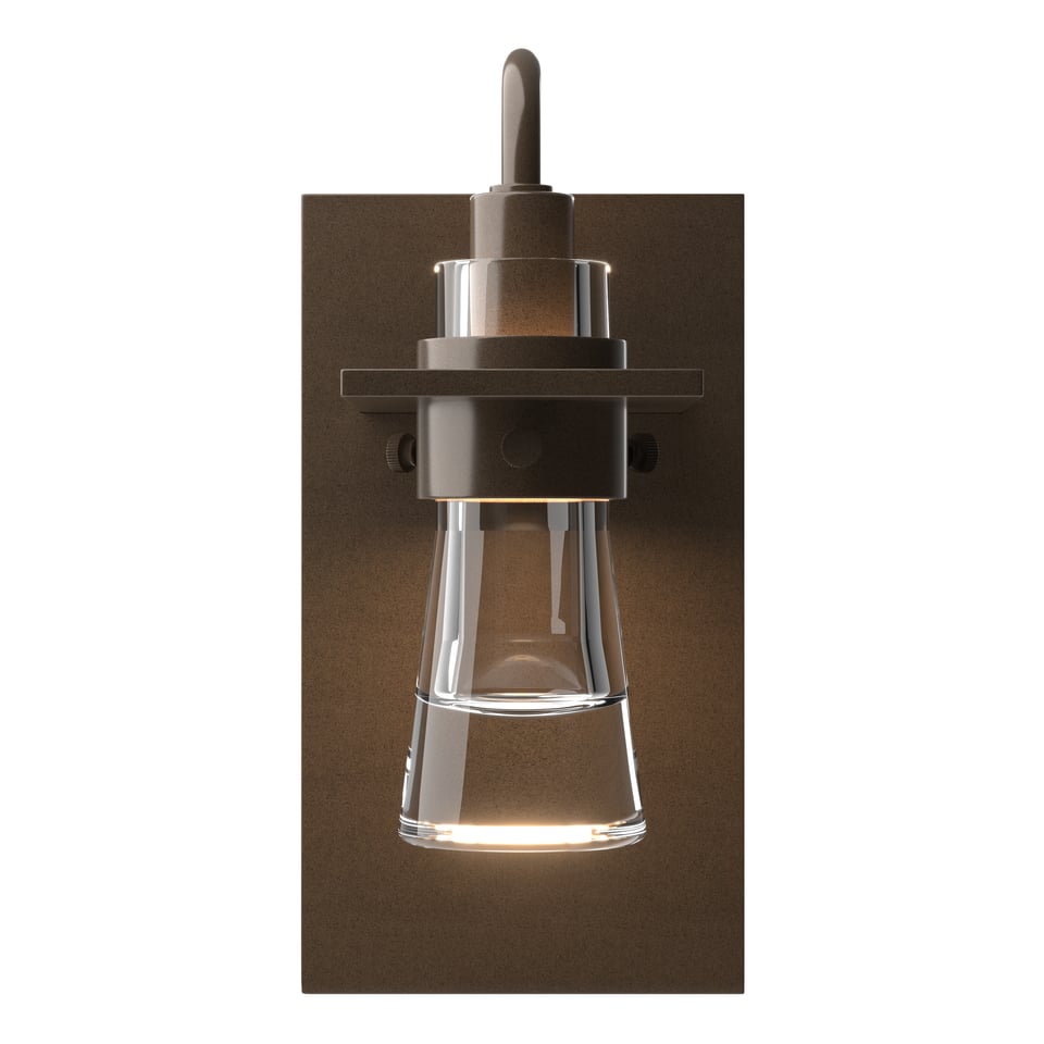 Hubbardton Forge Erlenmeyer Sconce 9.4" H Blown Glass Wall Light in Multiple Finishes