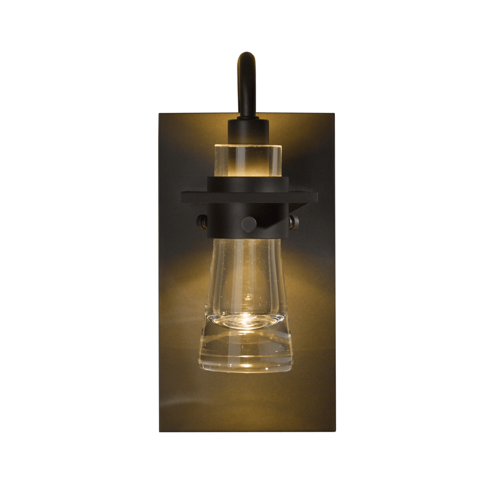 Hubbardton Forge Erlenmeyer Sconce 9.4" H Blown Glass Wall Light in Multiple Finishes