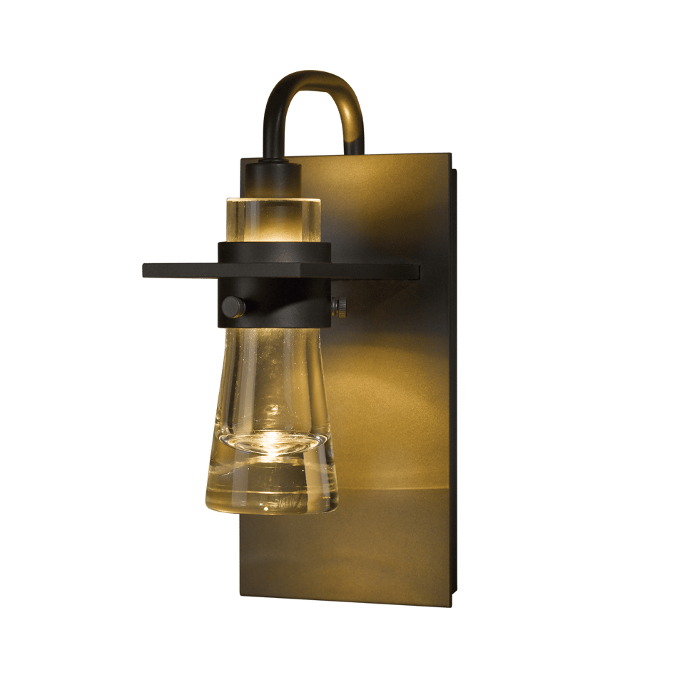 Hubbardton Forge Erlenmeyer Sconce 9.4" H Blown Glass Wall Light in Multiple Finishes