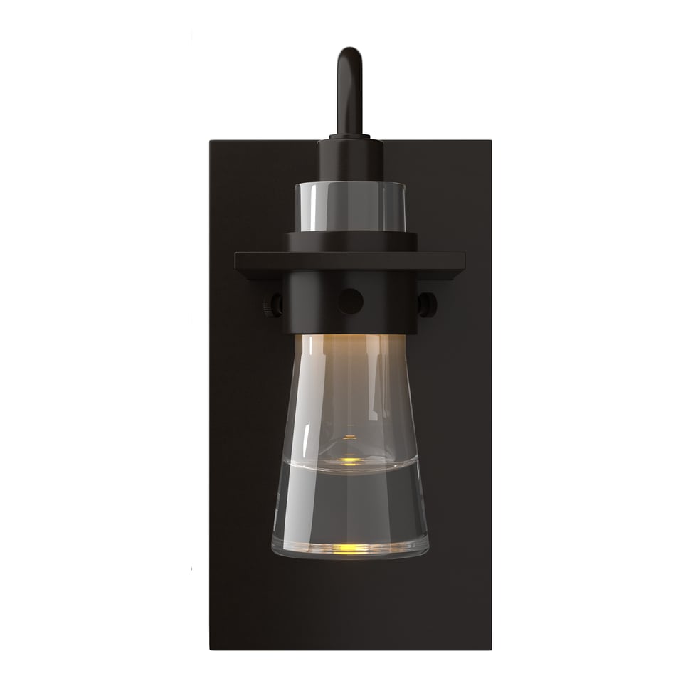 Hubbardton Forge Erlenmeyer Sconce 9.4" H Blown Glass Wall Light in Multiple Finishes