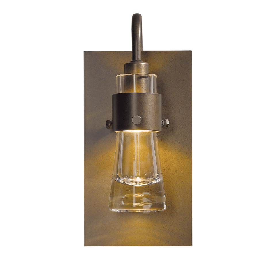 Hubbardton Forge Erlenmeyer ADA Sconce With Blown-Glass Shade, Dimmable Feature, 40W Max