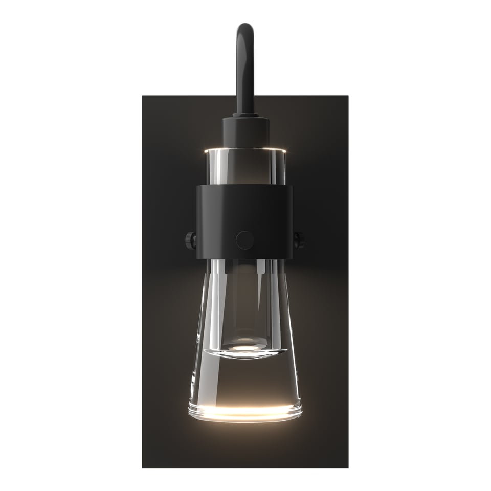 Hubbardton Forge Erlenmeyer ADA Sconce With Blown-Glass Shade, Dimmable Feature, 40W Max