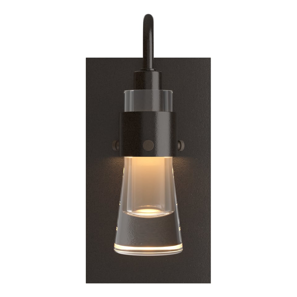 Hubbardton Forge Erlenmeyer ADA Sconce With Blown-Glass Shade, Dimmable Feature, 40W Max