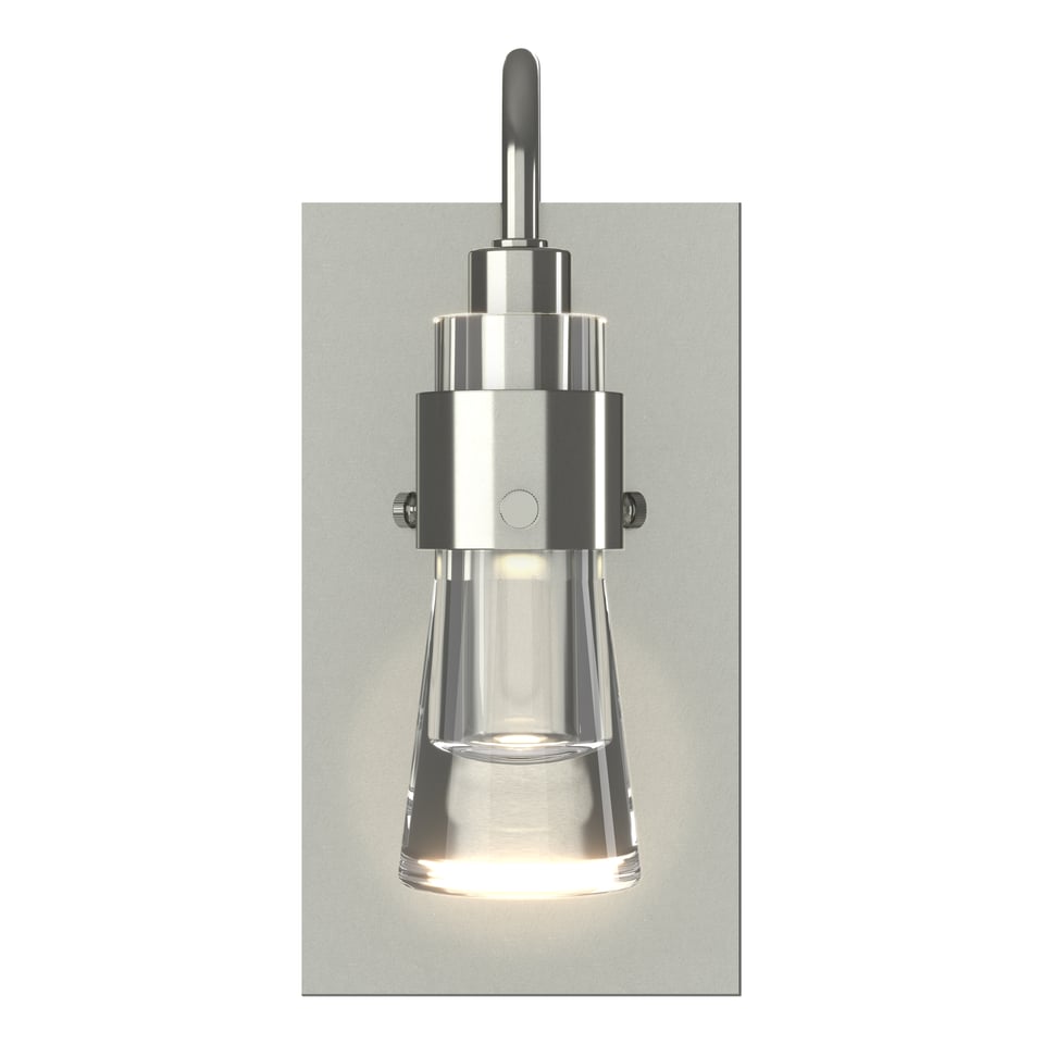 Hubbardton Forge Erlenmeyer ADA Sconce With Blown-Glass Shade, Dimmable Feature, 40W Max