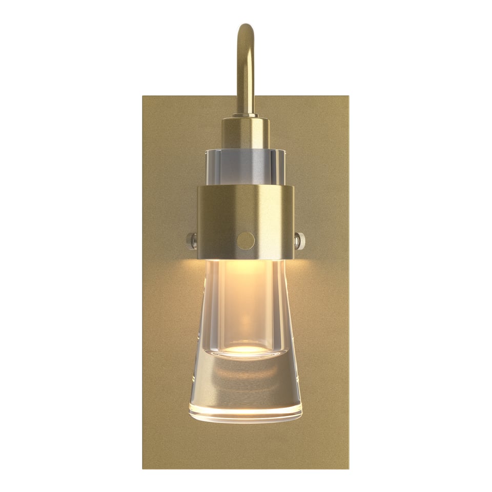 Hubbardton Forge Erlenmeyer ADA Sconce With Blown-Glass Shade, Dimmable Feature, 40W Max