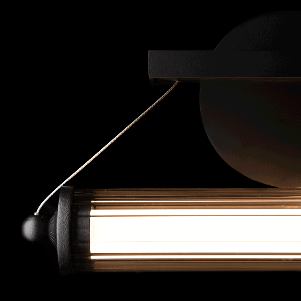 Hubbardton Forge Libra LED Sconce, 6W Dimmable Wall Light, 480 Lumens, 3000K Color Temperature, Various Finishes