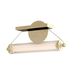 Hubbardton Forge Libra LED Sconce, 6W Dimmable Wall Light, 480 Lumens, 3000K Color Temperature, Various Finishes