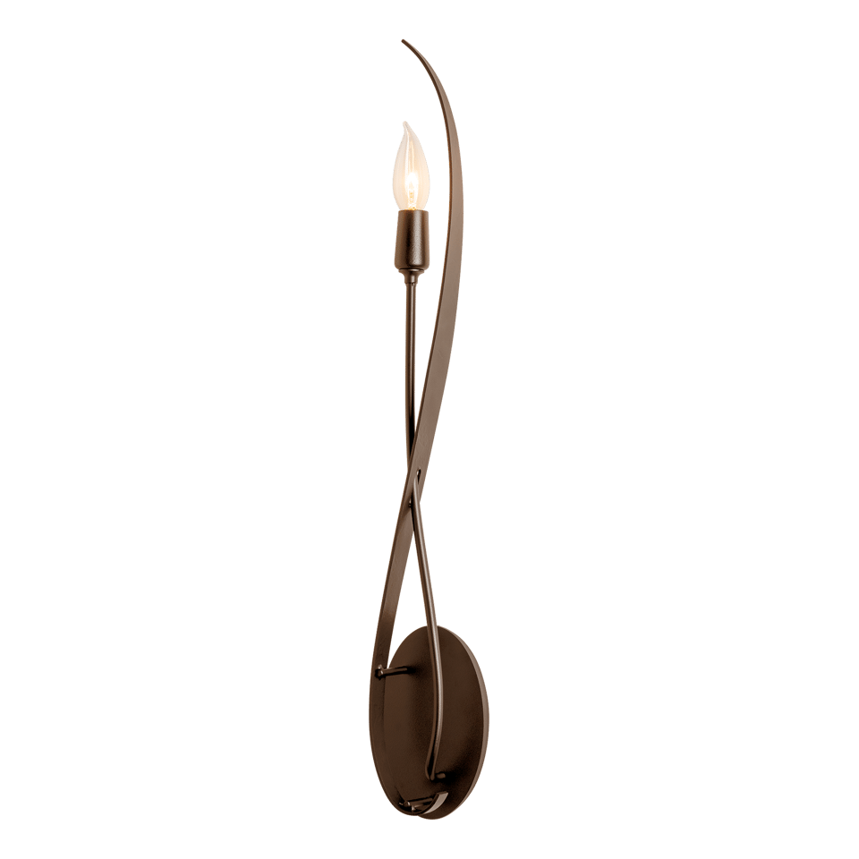 Hubbardton Forge Willow Sconce 26.4" Height Contemporary Design Dimmable E12 Candelabra Base